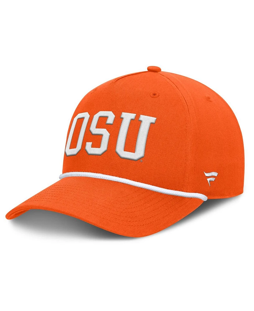 Fanatics Men's Orange Oklahoma State Cowboys Foul Ball Rope Adjustable Hat