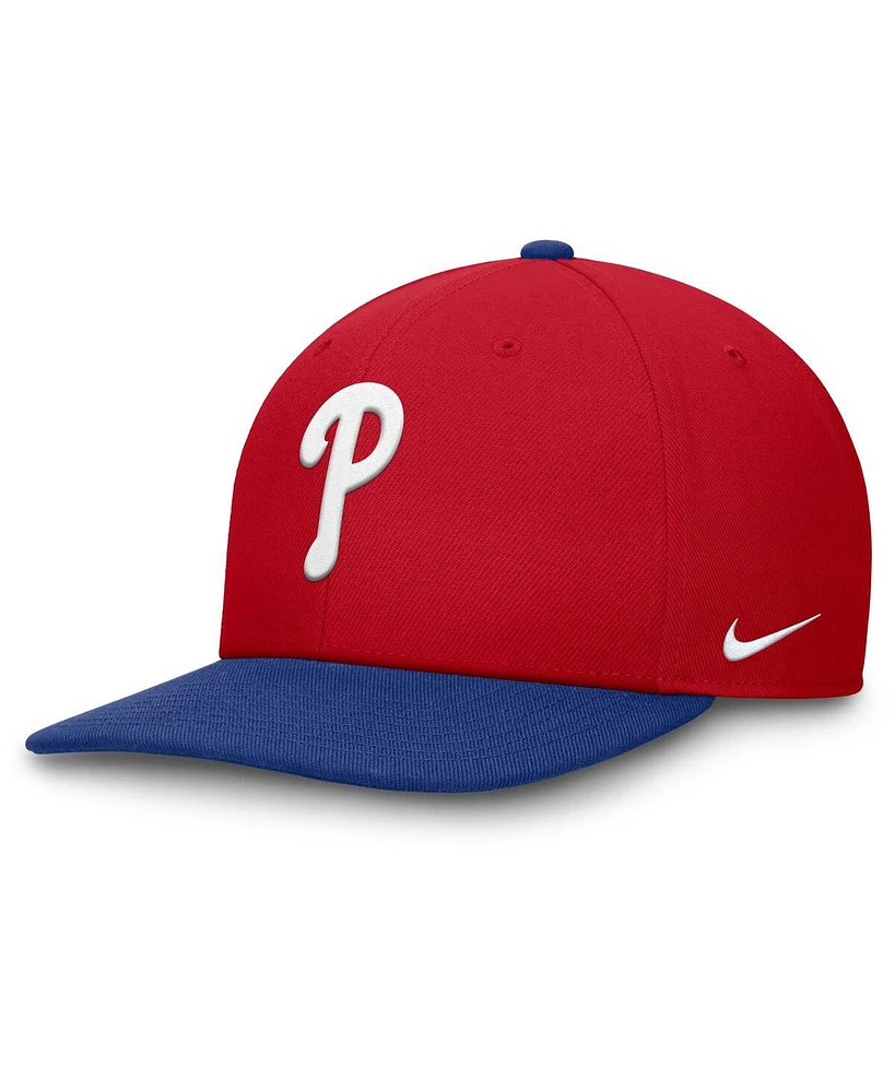 Nike Men's Red/Royal Philadelphia Phillies Pro Performance Snapback Hat