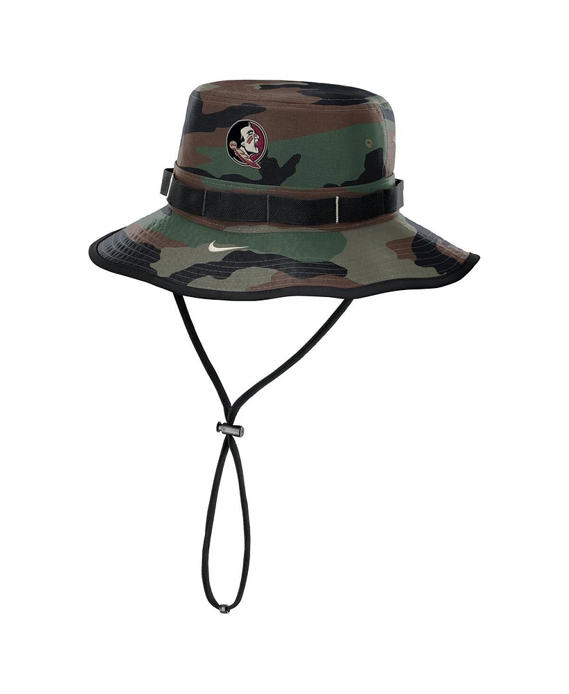 Nike Men's Camo Florida State Seminoles 2024 Military Appreciation Apex Bucket Hat