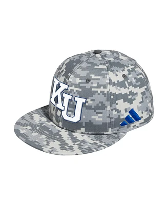 Adidas Men's Camo Kansas Jayhawks On-Field Fitted Baseball Hat