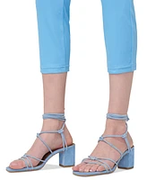 Hue Women's Mid-Rise Pull-On Denim Capri Leggings