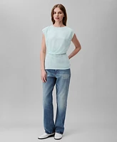 Calvin Klein Women's Twisted-Front Chiffon Top