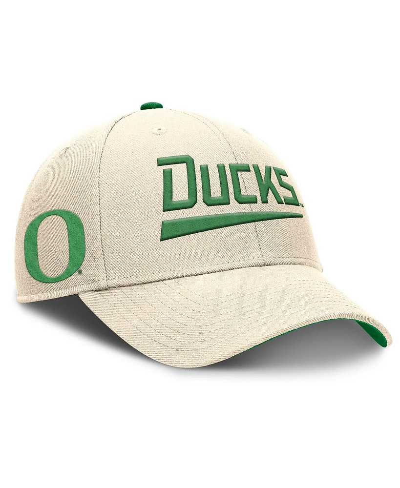 Nike Men's Natural Oregon Ducks Primetime Rise Adjustable Hat