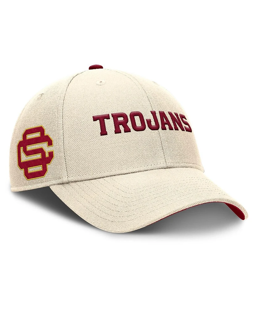 Nike Men's Natural Usc Trojans Primetime Rise Adjustable Hat