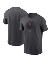 Nike Men's Charcoal New York Mets 2024 City Connect Large Logo T-Shirt