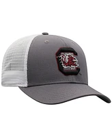 Top of the World Men's Gray/White South Carolina Gamecocks Victory Baseline Trucker Adjustable Hat