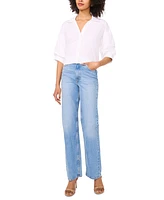 Parker Women's The Francessca Cotton Puff-Sleeve Shirt