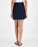 Boss Orange Women's Belted Front-Zip Mini Skirt