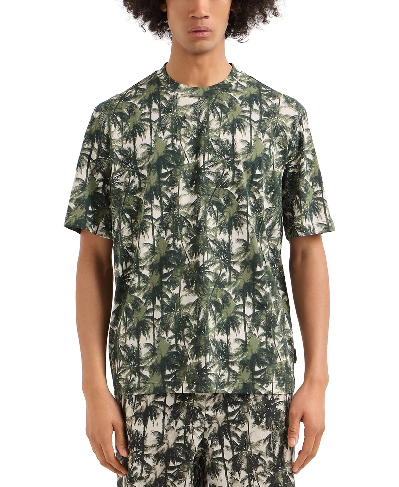 A|X Armani Exchange Men's Palm-Print T-Shirt