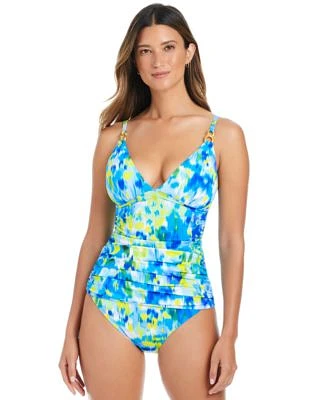Bleu By Rod Beattie Womens Lifes A Beach Tankini Top Sarong Hipster Bikini Bottoms