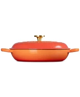 Le Creuset Signature -Qt. Flamme Doree Round Braiser with Crucible Knob