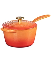 Le Creuset Signature 2.25-Qt. Flamme Doree Enameled Cast Iron Saucepan with Crucible Knob - 100th Anniversary Edition