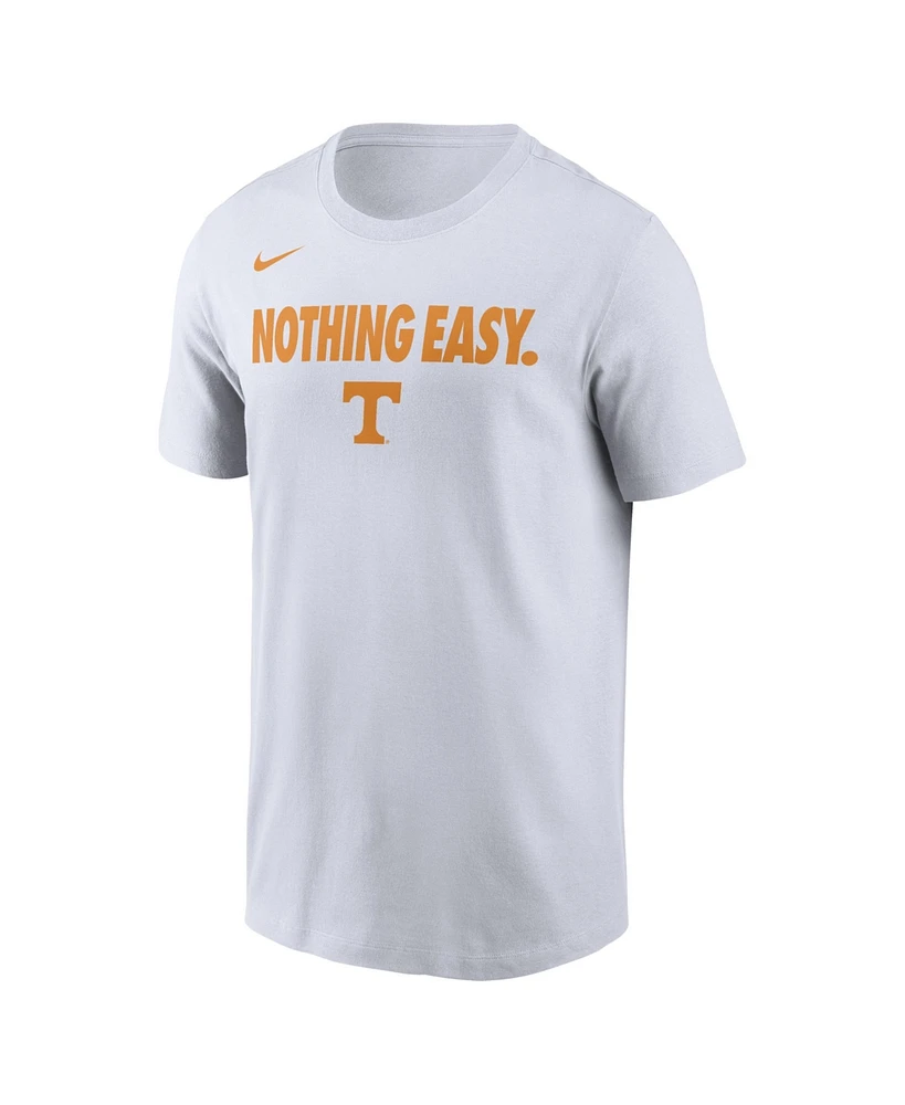 Nike Men's White Tennessee Volunteers 2025 On-Court Bench T-Shirt