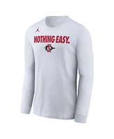 Men's White San Diego State Aztecs 2025 On-Court Bench Long Sleeve T-Shirt