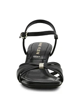 Anne Klein Women's Jelena Ankle Buckle Strap Dress Sandals