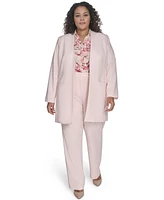 Calvin Klein Plus Open-Front Topper Jacket