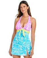 Bleu Rod Beattie Sock It To Me Tankini Top Skirted Bikini Bottoms