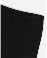 Deux par Little Girls Cotton Biker Short Legging Black - Toddler|Child