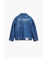 Desigual Girls Girls's Denim jacket with strass