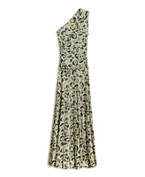 Nocturne Women's One Shoulder Printed Maxi Dress