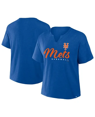 Fanatics Women's Royal New York Mets Fan Fave Stadium Slub T-Shirt