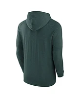 Nike Men's Heather Green Athletics Authentic Collection Tri-Blend Performance Pullover Hoodie