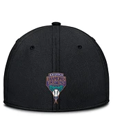 Nike Men's Black/Purple Arizona Diamondbacks Rise Swoosh Performance Flex Hat
