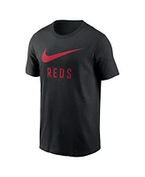 Nike Men's Black Cincinnati Reds Swoosh T-Shirt