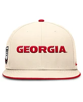 Nike Men's Natural Georgia Bulldogs Primetime True Performance Fitted Hat