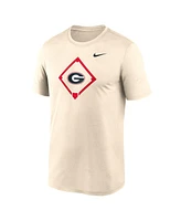 Nike Men's Cream Georgia Bulldogs Legend Baseball Icon Performance T-Shirt