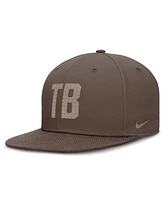 Nike Men's Brown Tampa Bay Rays True Statement 20th Anniversary Performance Fitted Hat