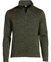 Lands' End Men's Sweater Fleece Quarter Zip Pullover