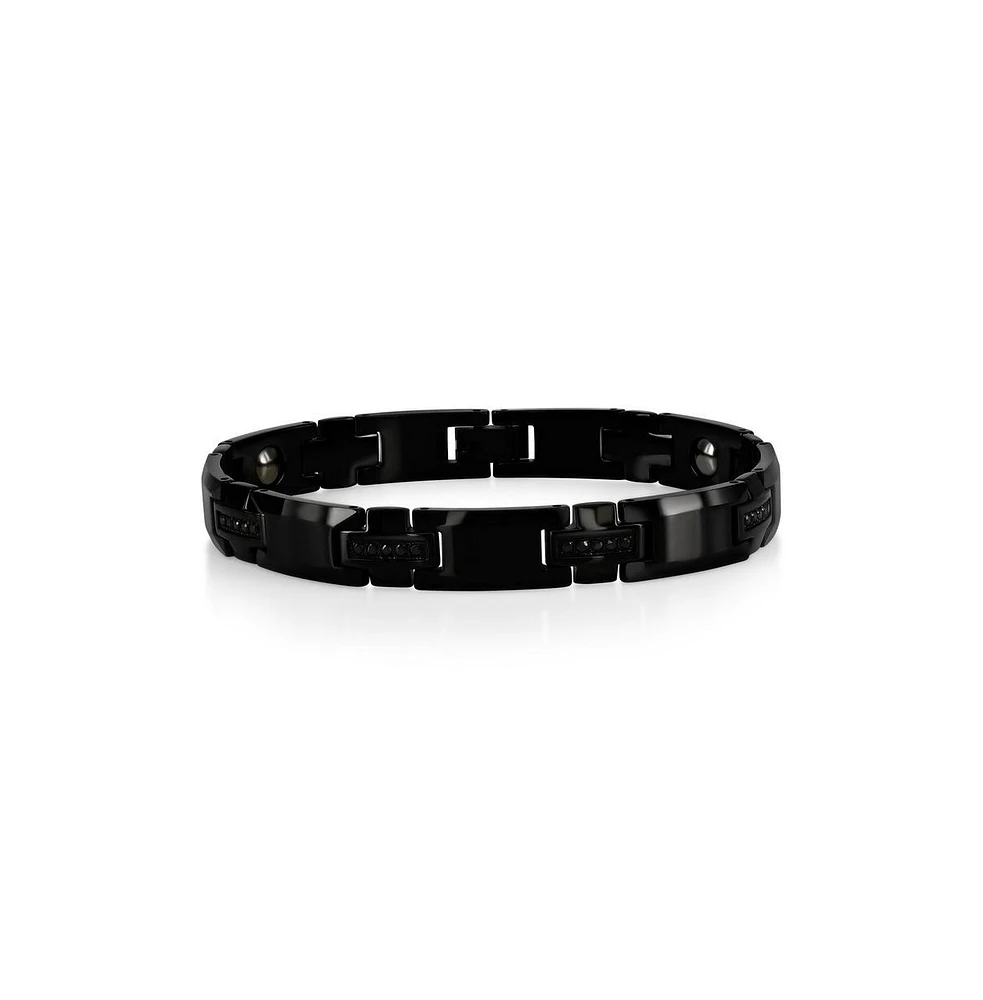 Magnetic Tungsten, Cz Bracelet