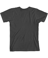 Ac/Dc Girls Back Black Gray Leopard Print Logo Crew Neck Short Sleeve