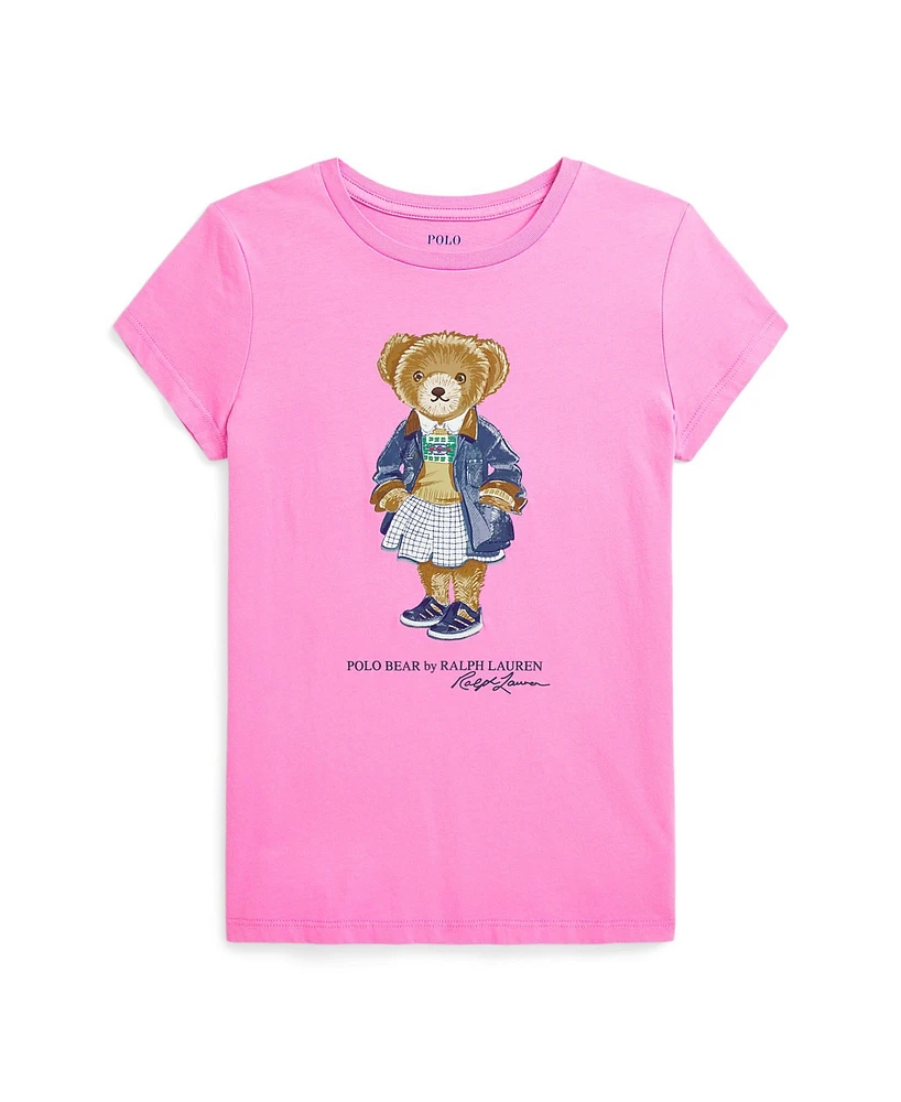 Polo Ralph Lauren Big Girls Bear Jersey T-Shirt