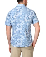 Tailorbyrd Men's Printed Seersucker Short Sleeve Shirt