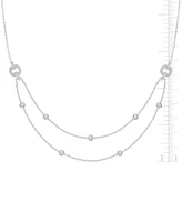 Diamond Two-Row Necklace (1/3 ct. t.w.) in Sterling Silver