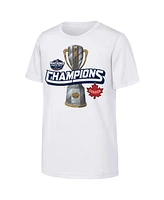 Outerstuff Big Boys and Girls White Canada 2025 4 Nations Face-Off Champions T-Shirt