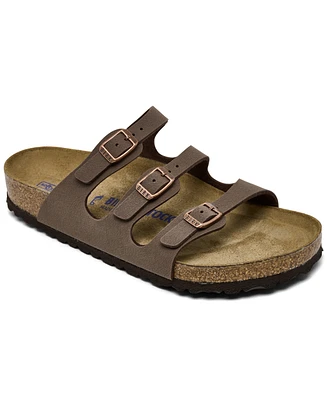 Birkenstock Women's Florida Birko-Flor Nubuck Soft Footbed Sandals from Finish Line