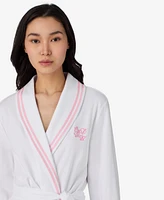 Lauren Ralph Women's Long Sleeve Shawl Collar Short Robe