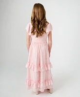Rare Editions Big Girls Floral Chiffon Dress