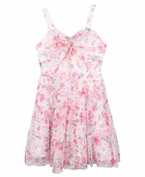 Rare Editions Big Girls Floral Mesh Social Dress