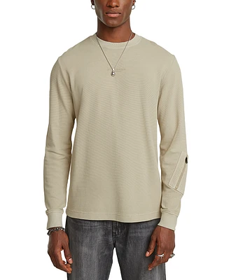 G-Star Raw Men's Relaxed Fit Overdyed Long Sleeve Crewneck T-Shirt