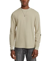 G-Star Raw Men's Relaxed Fit Overdyed Long Sleeve Crewneck T-Shirt