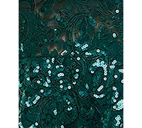Emerald Sundae Juniors' Sequined Square-Neck Dress