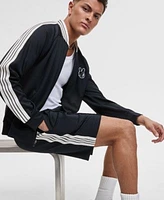 Mode Of One Mens Relaxed Fit Contrast Paneled Full Zip Tricot Track Jacket Regular Fit Contrast Paneled 7 Tricot Track Shorts Exclusively At Macys