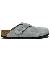 Birkenstock Women's Boston Soft Footbed Suede Leather Clogs from Finish Line