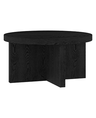 Hudson & Canal 33" Elna Wide Round Coffee Table
