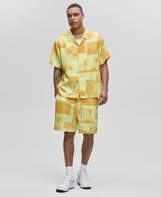 Mode Of One Mens Photoreal Collage Button Up Shirt Shorts Exclusively At Macys