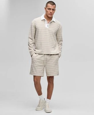 Mode Of One Mens Relaxed Fit Striped Terry Pullover Top Shorts Exclusively At Macys